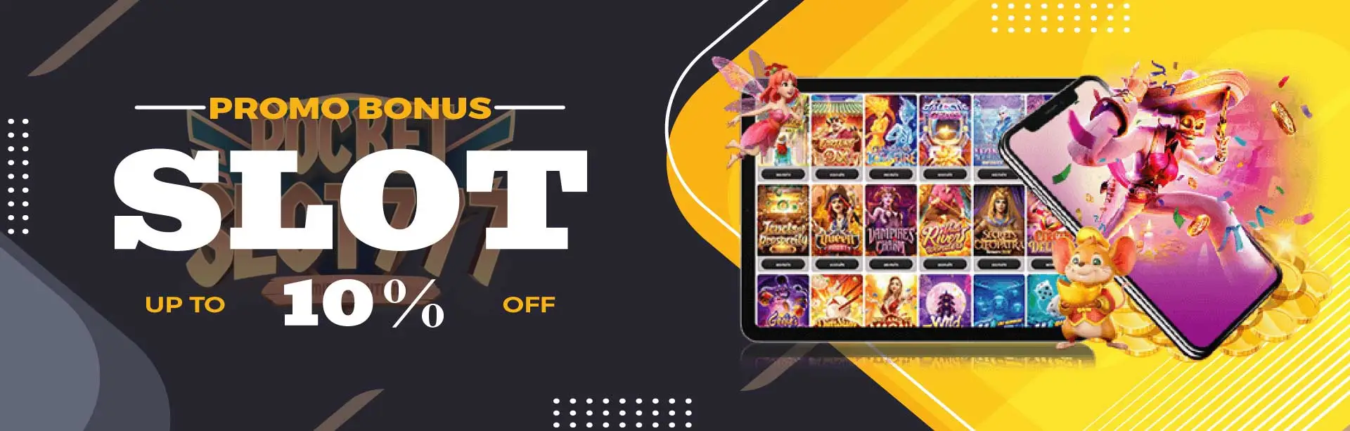 Bonus New Member Slot 10% - POCKETSLOT777
