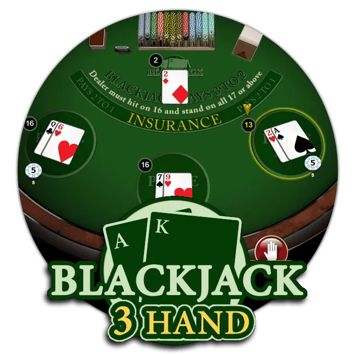 Blackjack 3 Hand - POCKETSLOT777